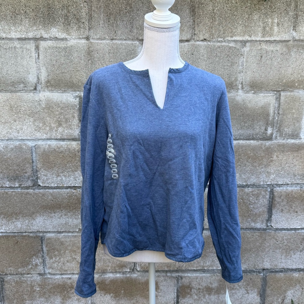 Liz Claiborne NWT Blue Shirt Top
